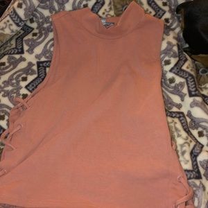 Pink crop top size small